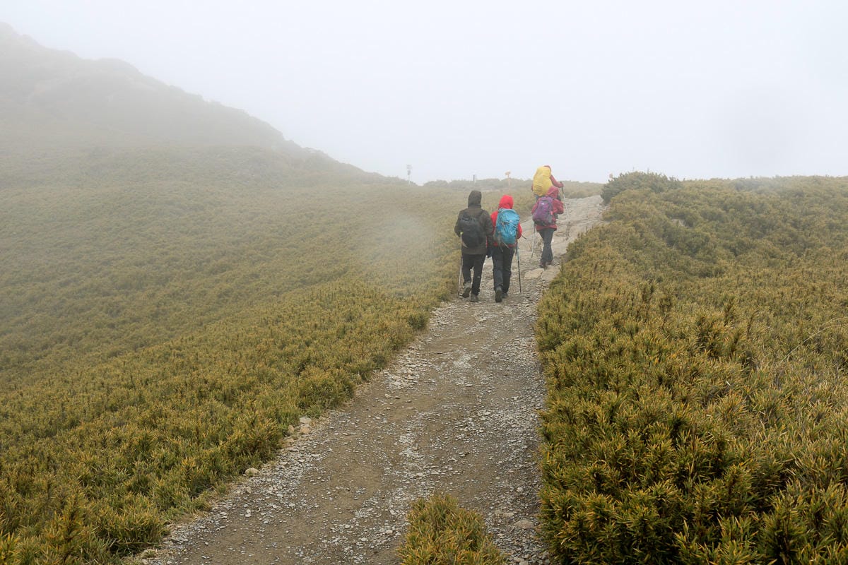 冬天合歡山天氣 強風難度合歡北峰與石門山 真心要有所準備