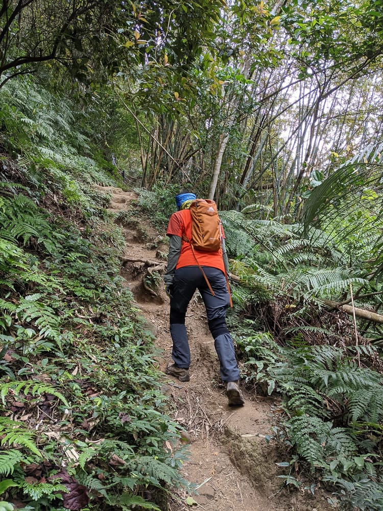 三峽五寮尖 刺激驚險爬山路線 峭壁雄峰拉繩垂降的體力活