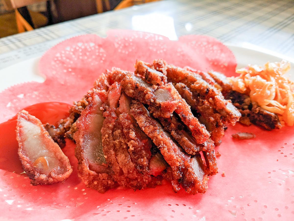 三峽五寮尖松柏園餃子館 下山熱炒小吃平假日都有