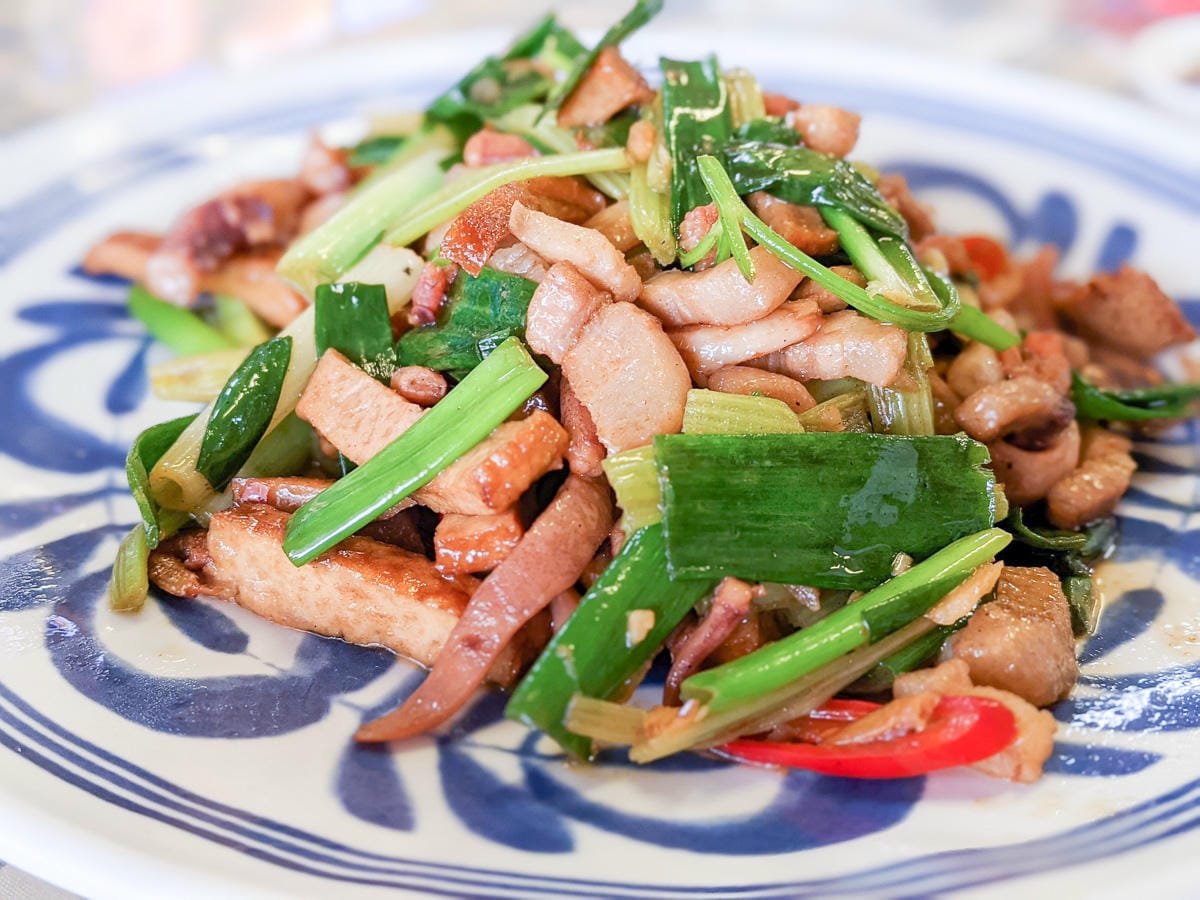 三峽五寮尖松柏園餃子館 下山熱炒小吃平假日都有