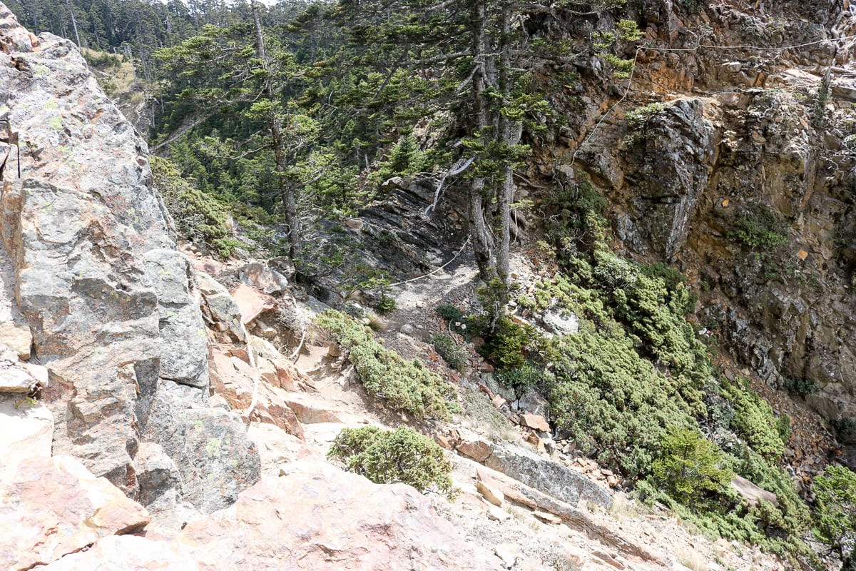 品田山V斷崖難不難？武陵四秀品田池有必經之路