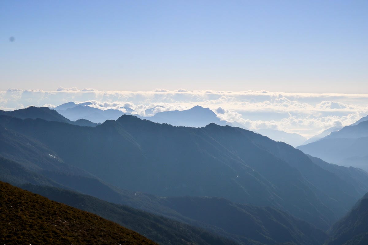 合歡北峰縱看中央山脈雪山山脈 杜鵑花季這樣美