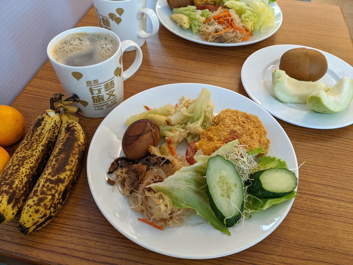 嘉義行藝文旅 乾淨整齊安靜熱水強自助早餐不錯