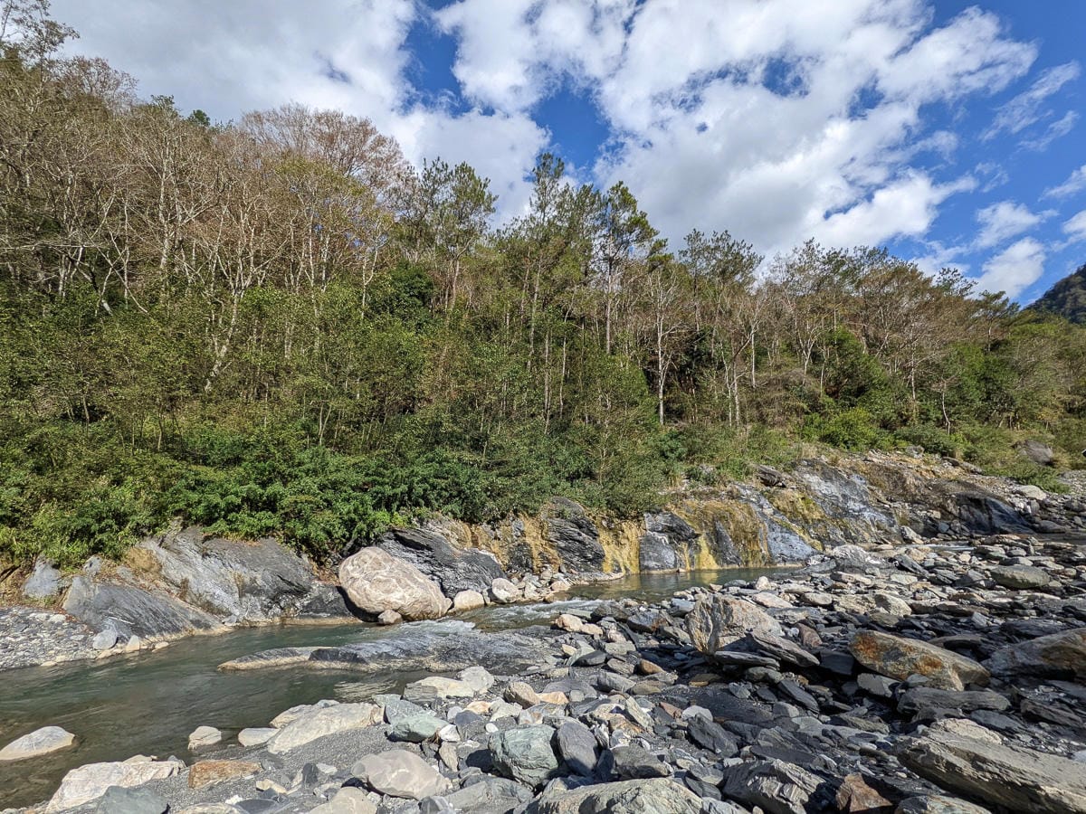 萬大北溪溫泉 奧萬大南投冬季之峽谷露營星空滿佈