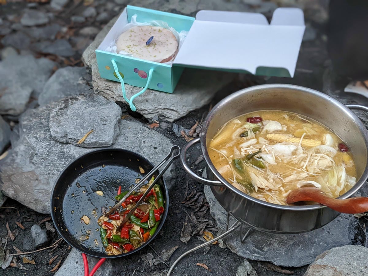 萬大北溪溫泉 奧萬大南投冬季之峽谷露營星空滿佈