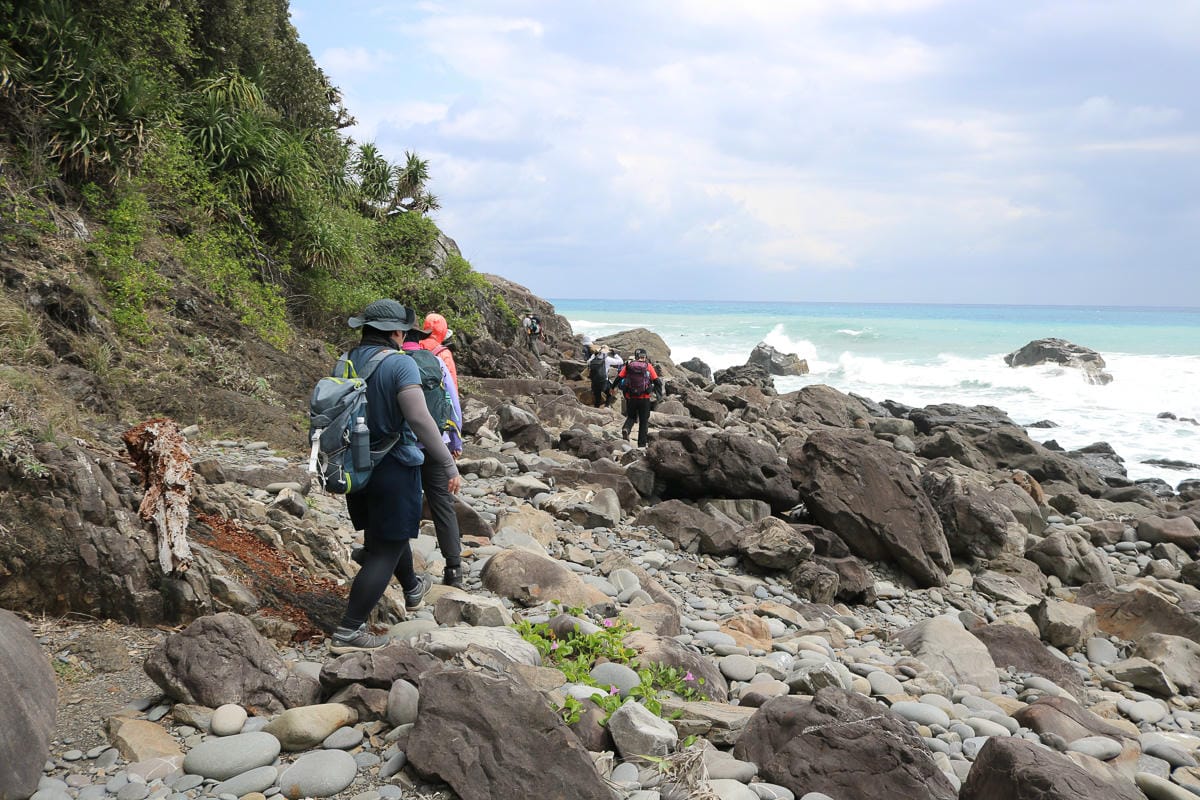 阿朗壹古道屏東到台東 旭海進南田出的台東藍