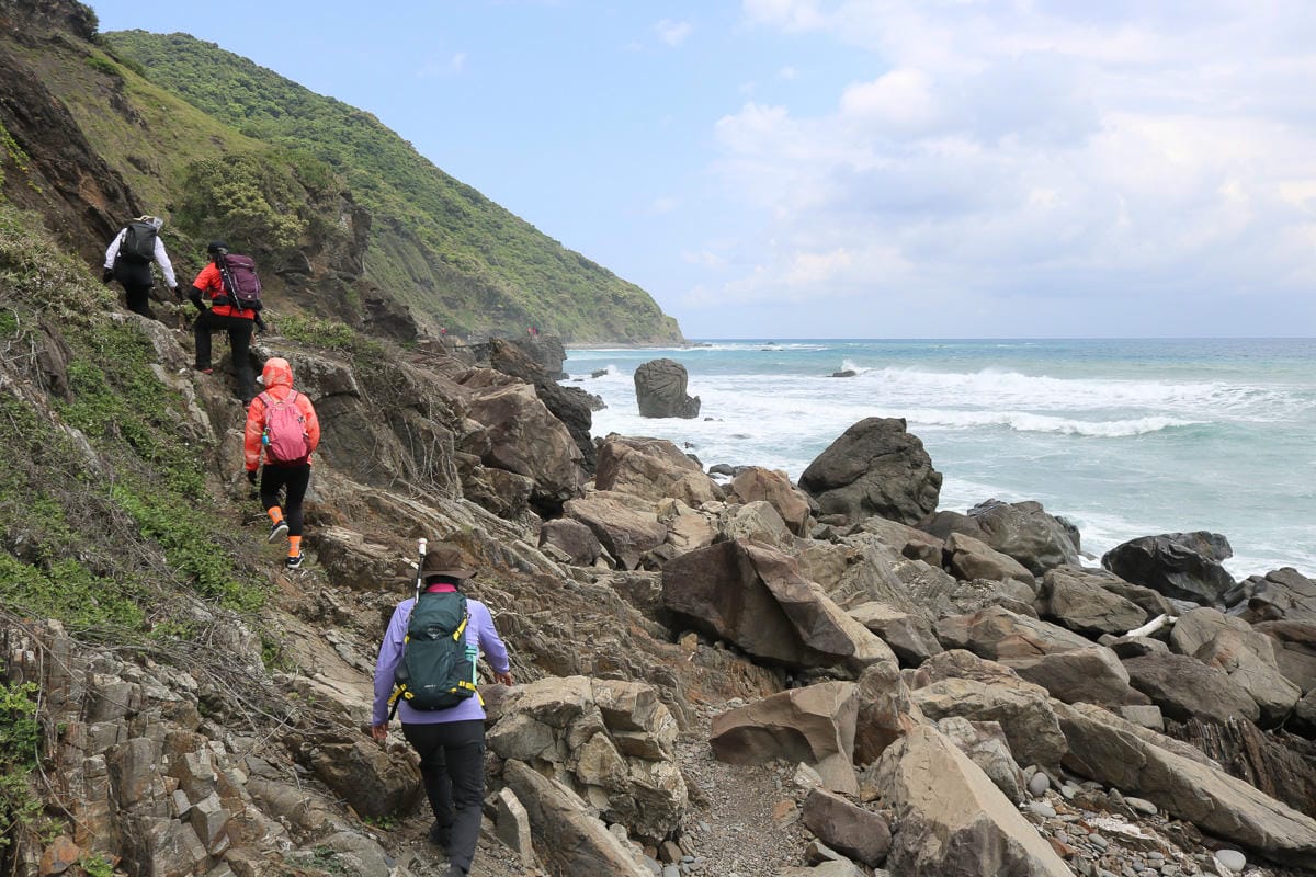 阿朗壹古道屏東到台東 旭海進南田出的台東藍
