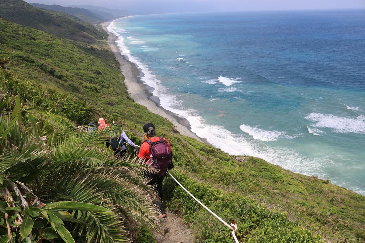 阿朗壹古道屏東到台東 旭海進南田出的台東藍