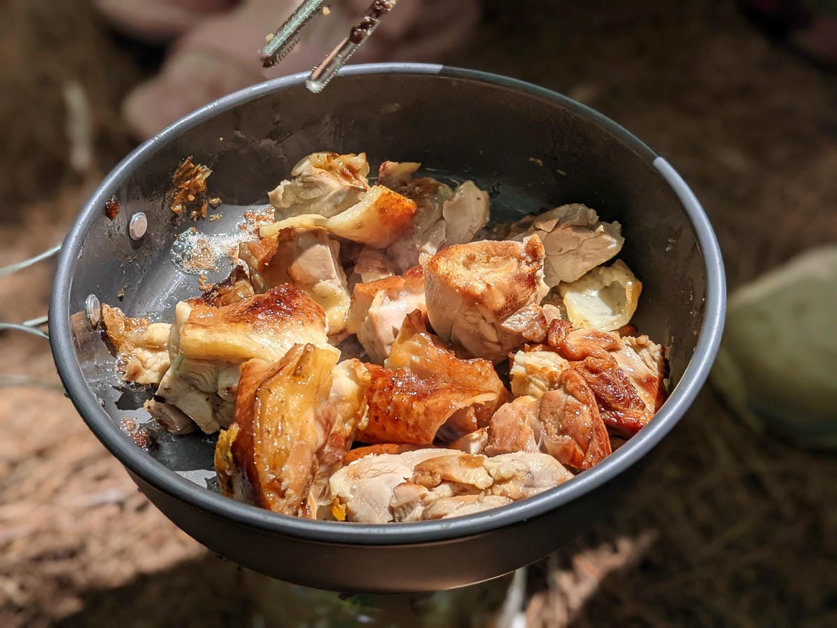 高山百岳多日爬山行動糧紀錄 即食飯糰洋芋片濃湯
