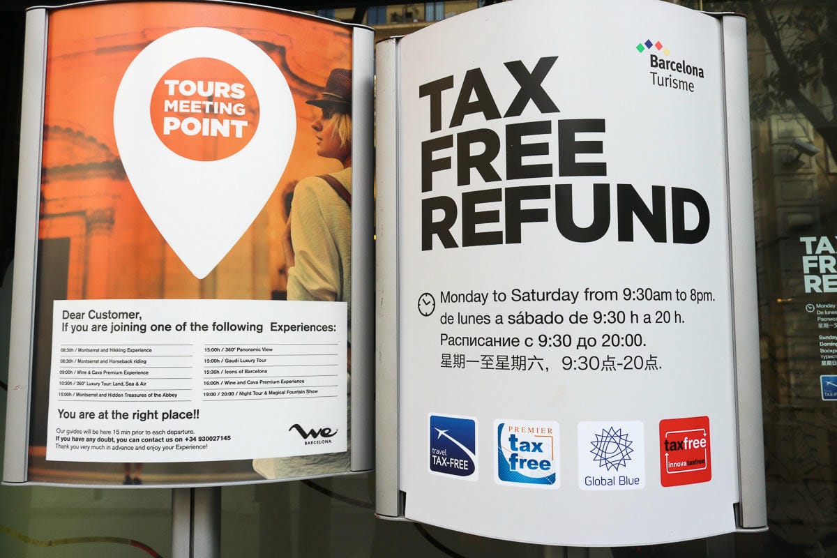 歐洲退稅西班牙巴塞隆納機場退稅？加碼市區退稅流程