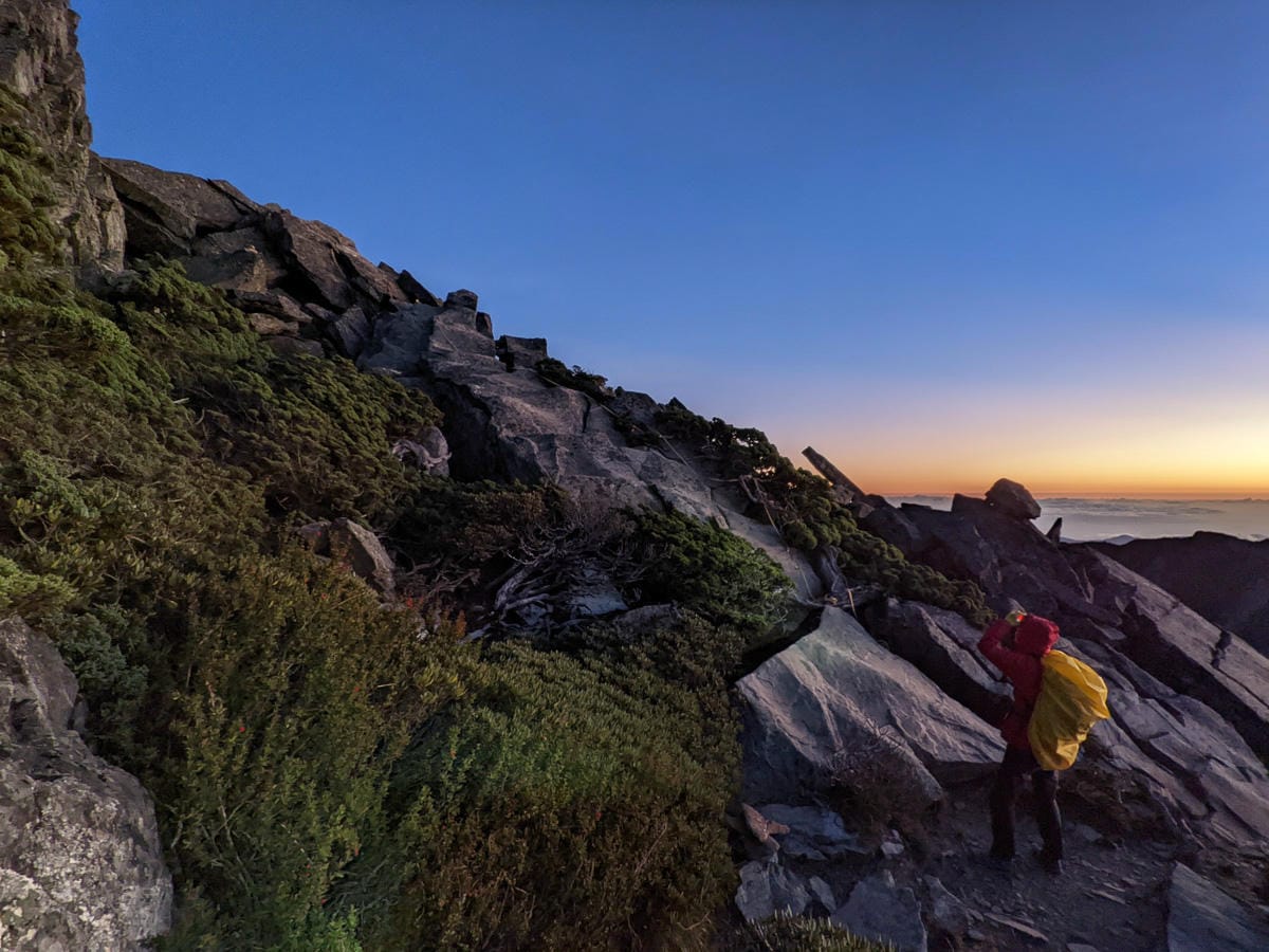 南湖大山難度行程記錄｜中央山脈北一段寂寥岩漠