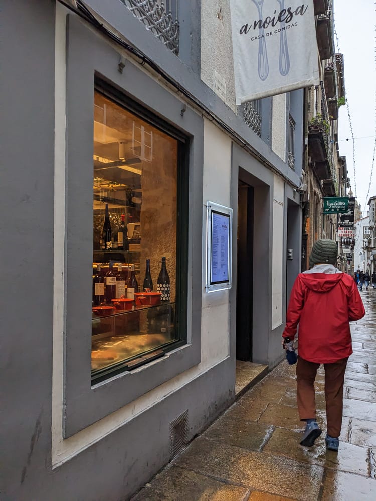朝聖之路Santiago教堂吃的專門店A noiesa