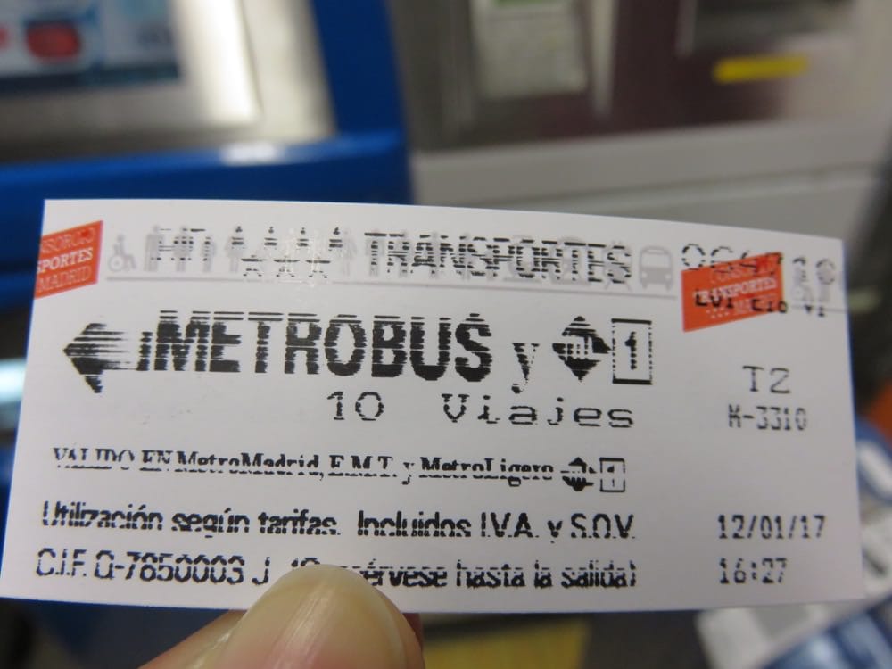 馬德里機場到市區交通，火車站介紹與T10交通卡