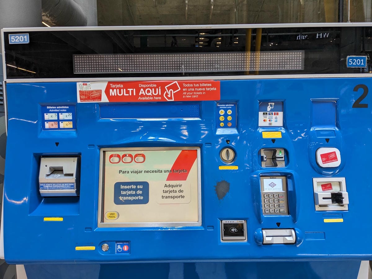 馬德里機場轉捷運地鐵可刷卡嗎