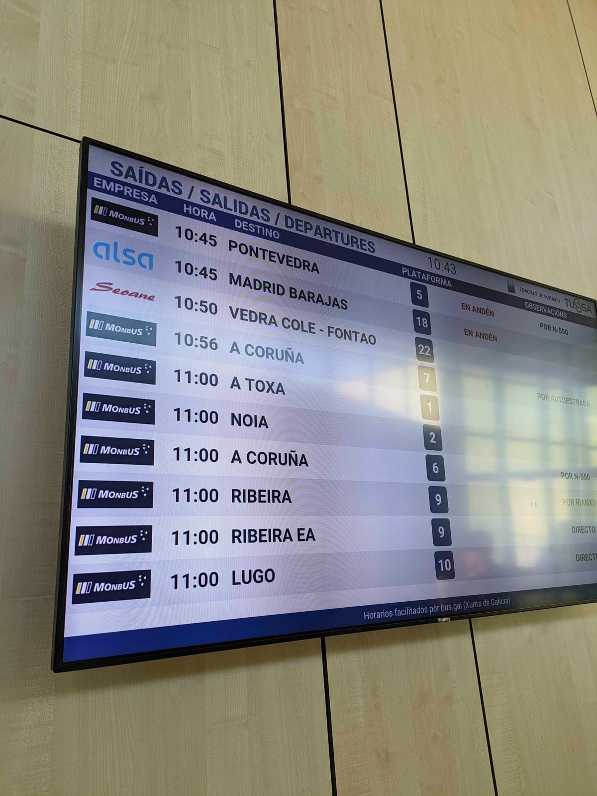 法國之路Sarria巴士搭Monbus