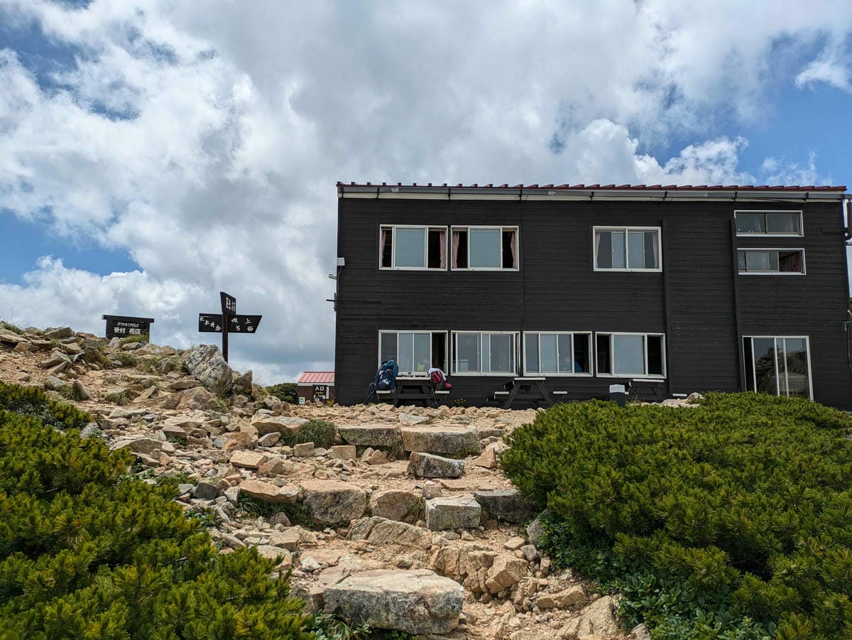 日本北阿爾卑斯山表銀座 大天井岳與大天莊